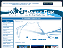 Tablet Screenshot of dallasparty.com